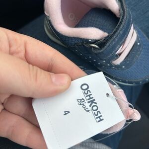 OshKosh B'gosh Navy and Light Pink Toddler Sneakers